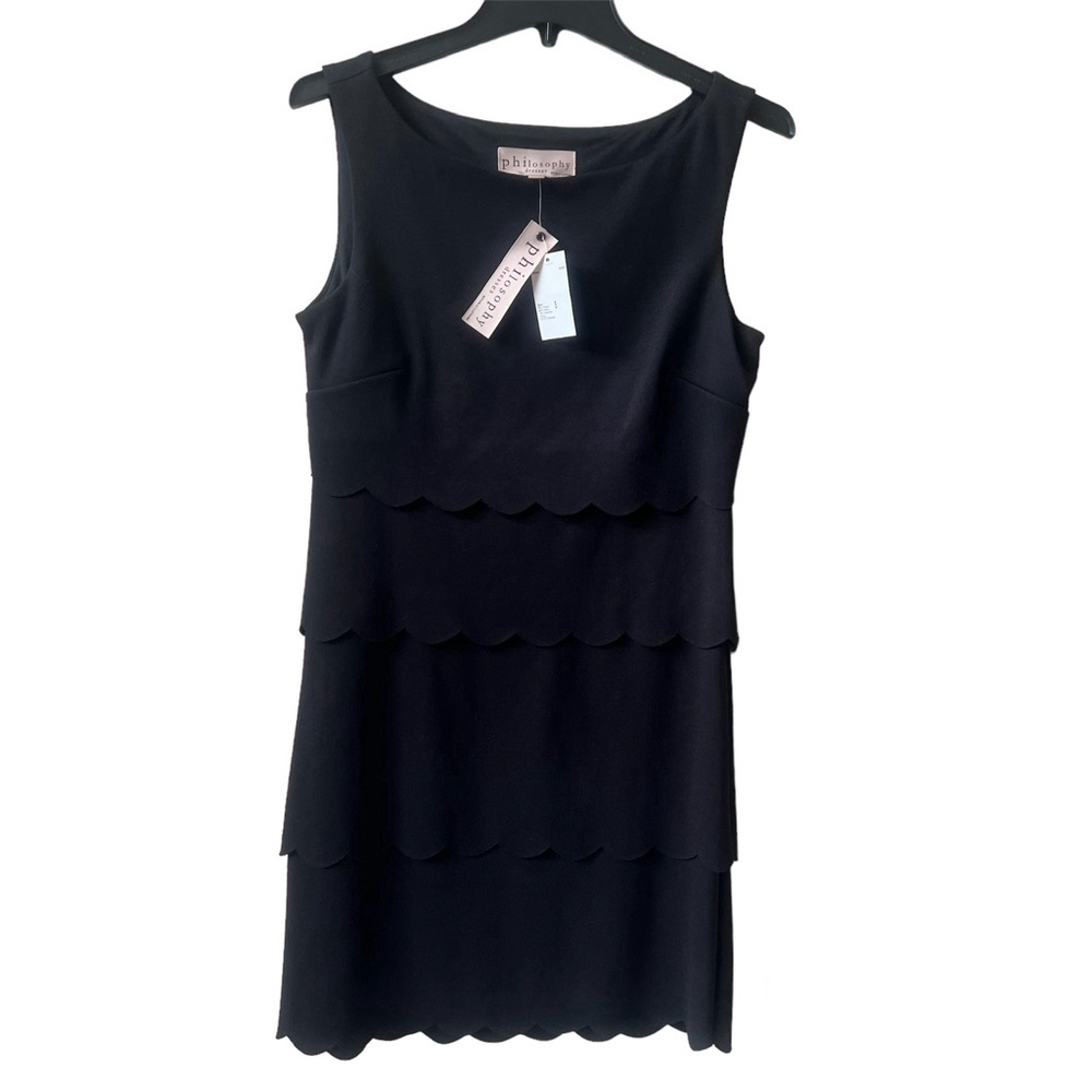 🍒NWT PHILOSOPHY WATERFALL BLACK DRESS SIZE S